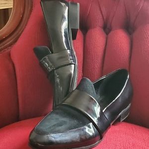 GUC Black low heel slip-on shoes